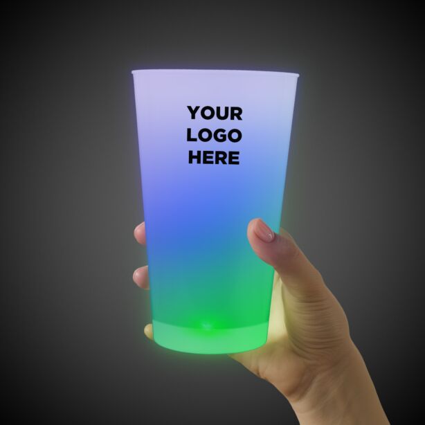 Multi Color LED Pint Glass