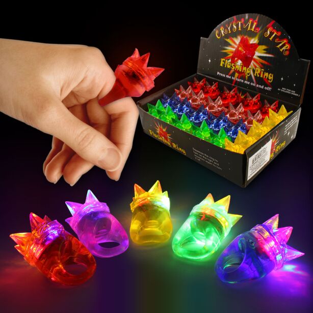 Spike Shaped LED Jelly Rings