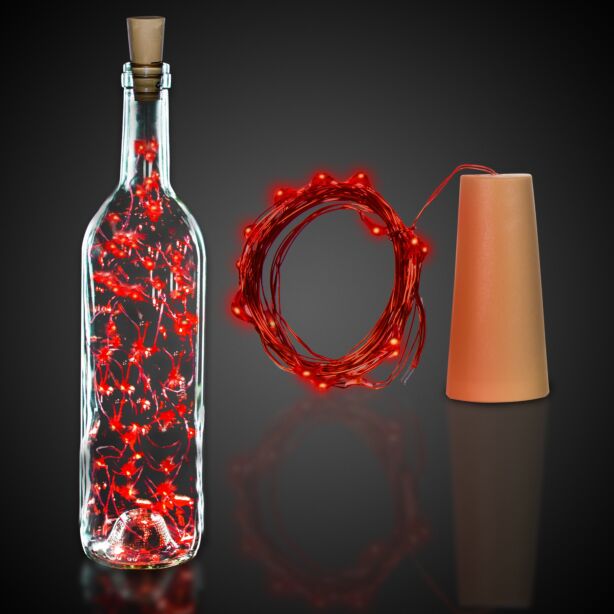 Red Cork String Light Set