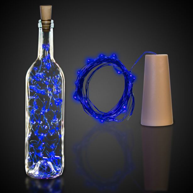 Blue Cork String Light Set