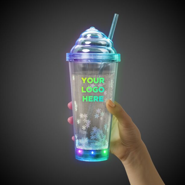 Blue Ice Cream LED Tumbler