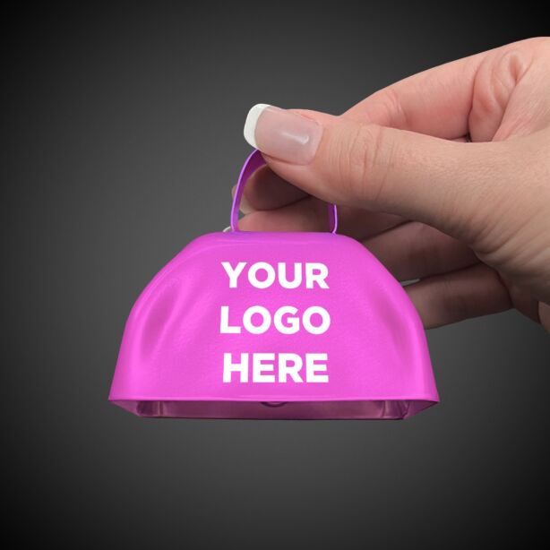 3" Pink Metal Cowbells