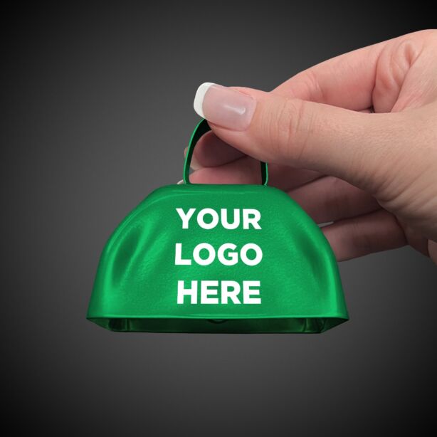 3" Green Metal Cowbells 