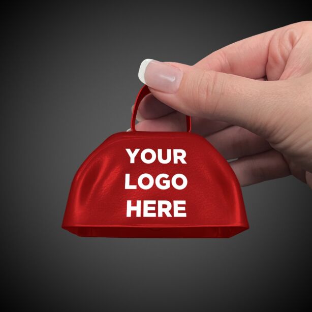 3" Red Metal Cowbells 