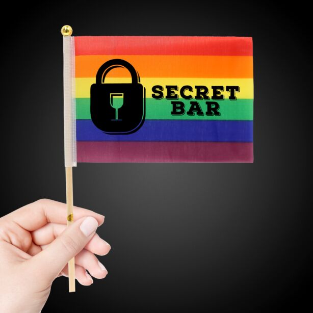 Rainbow Cloth Flag - 4" x 6"