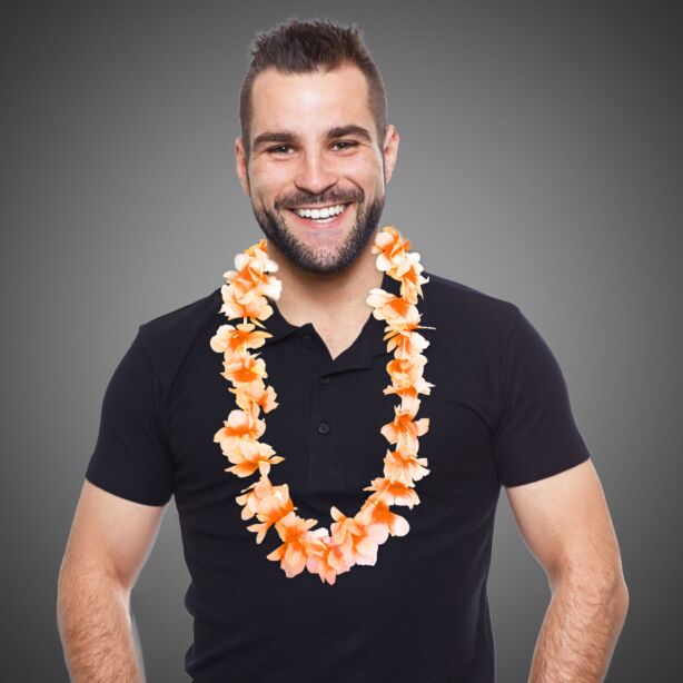 Orange Flower Leis 
