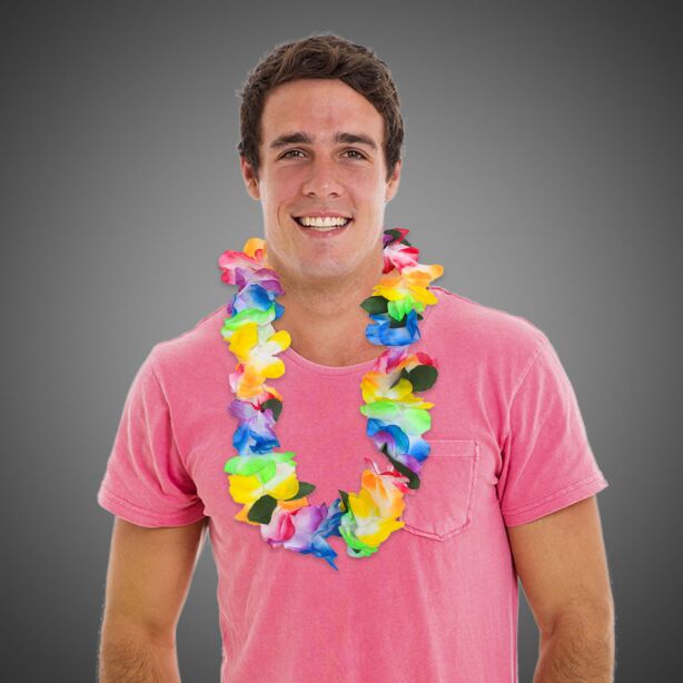 Multi Color Tie Dye Lei 