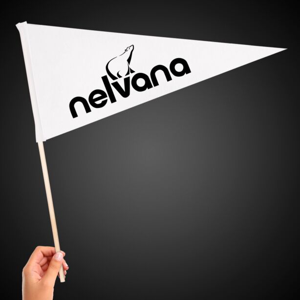 White Felt Pennant Flag