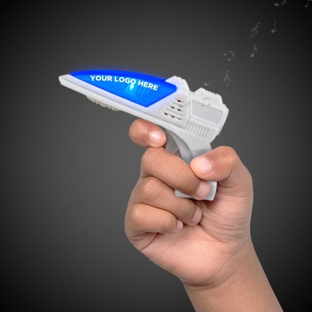 Mini 3 1/2 Inch Light Up Space Gun with Sound 