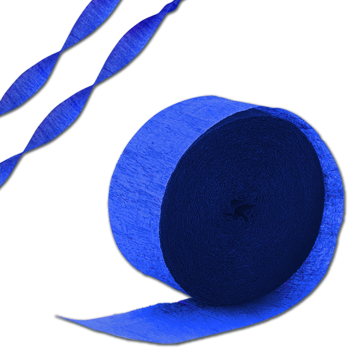 Blue Crepe Paper Streamer