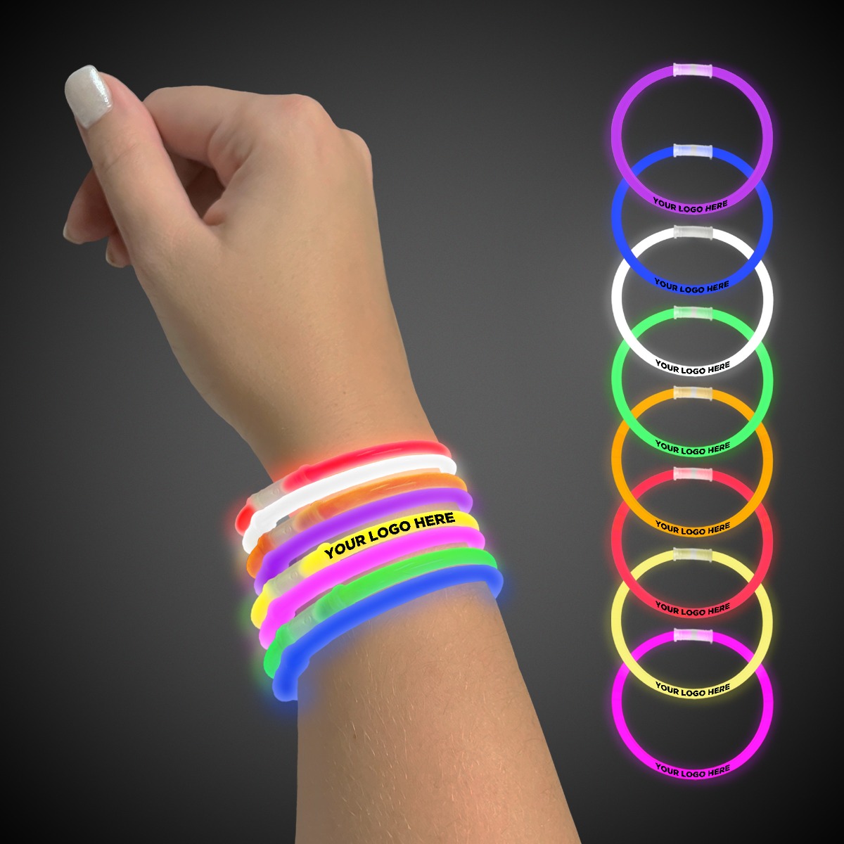 Assorted Color Superior 9" Glow Bracelets