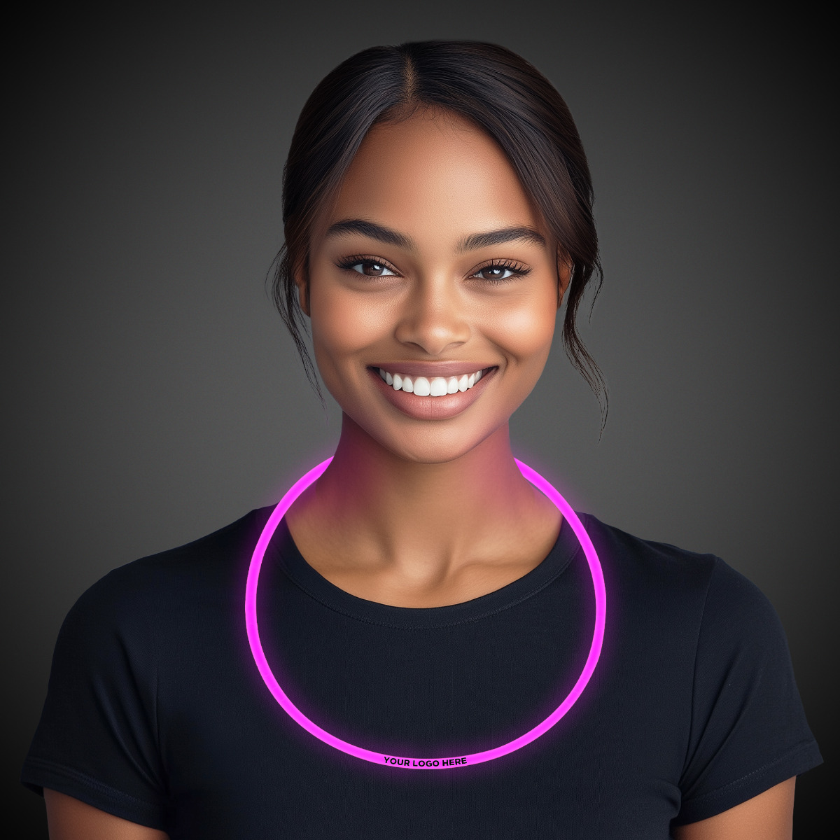 Pink Glow Necklaces