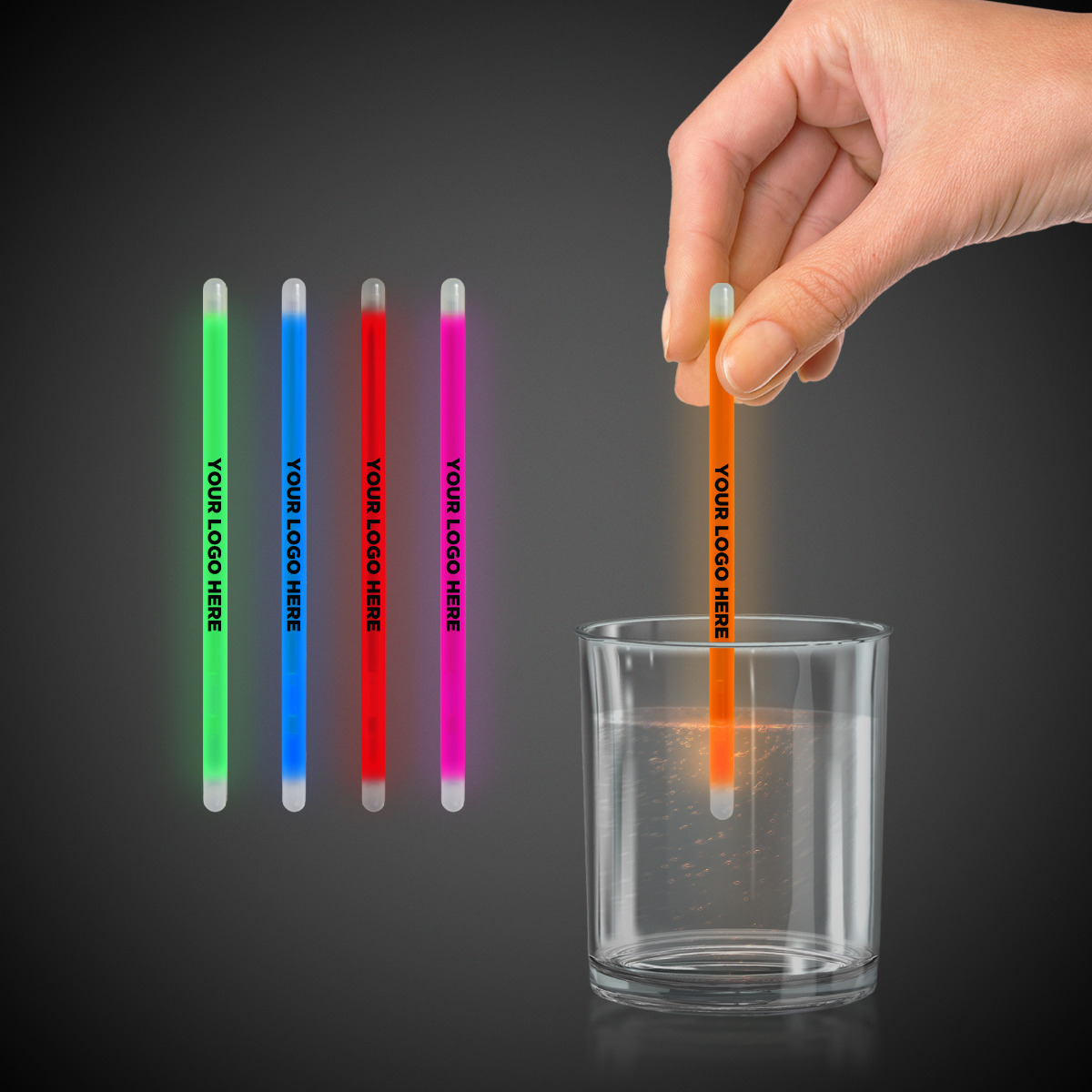 5" Glowing Swizzle Sticks/Drink Stirrers