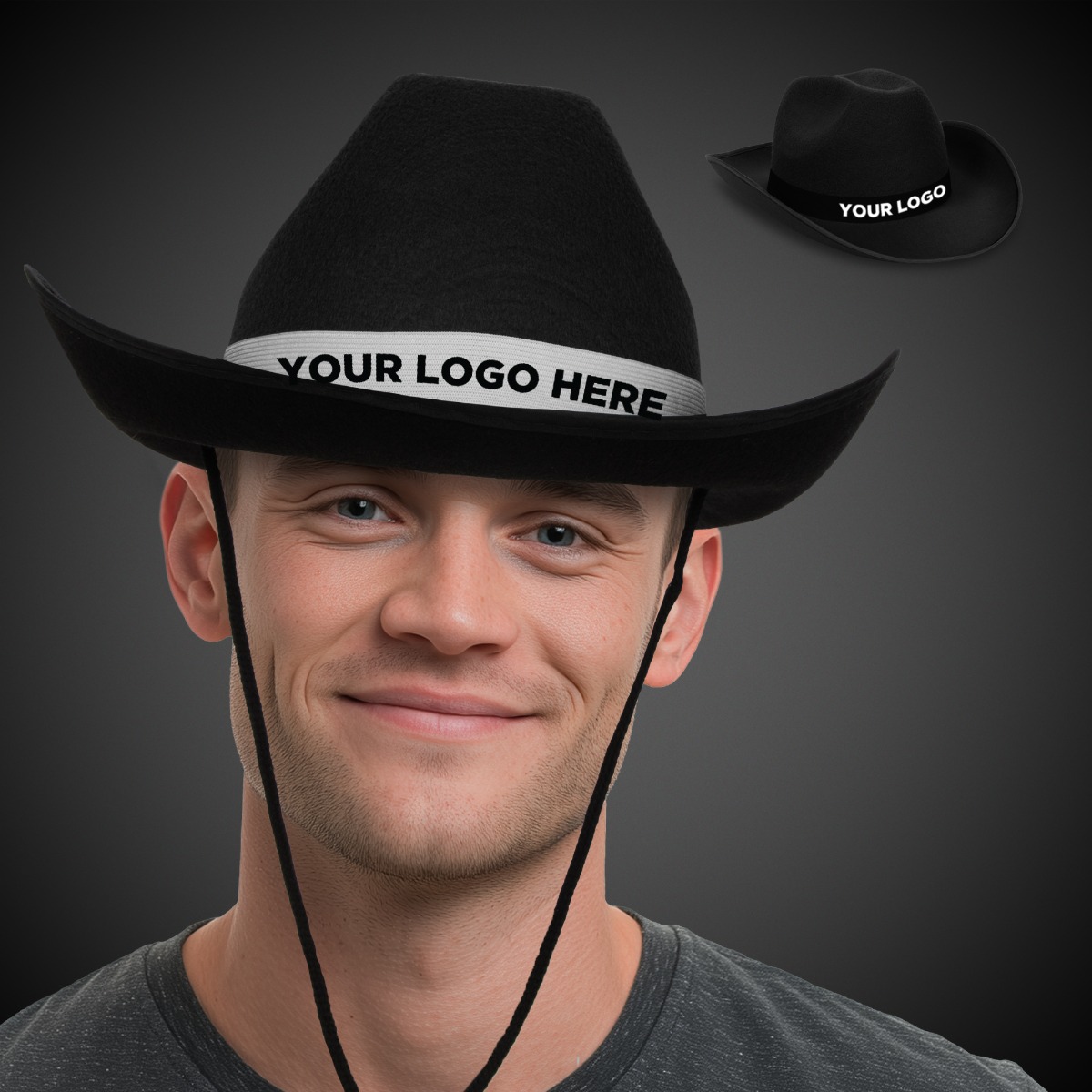 Black Cowboy Hat with Band