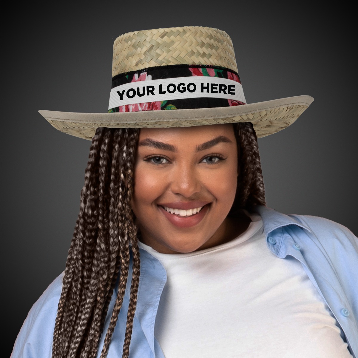 Straw Gambler Hat