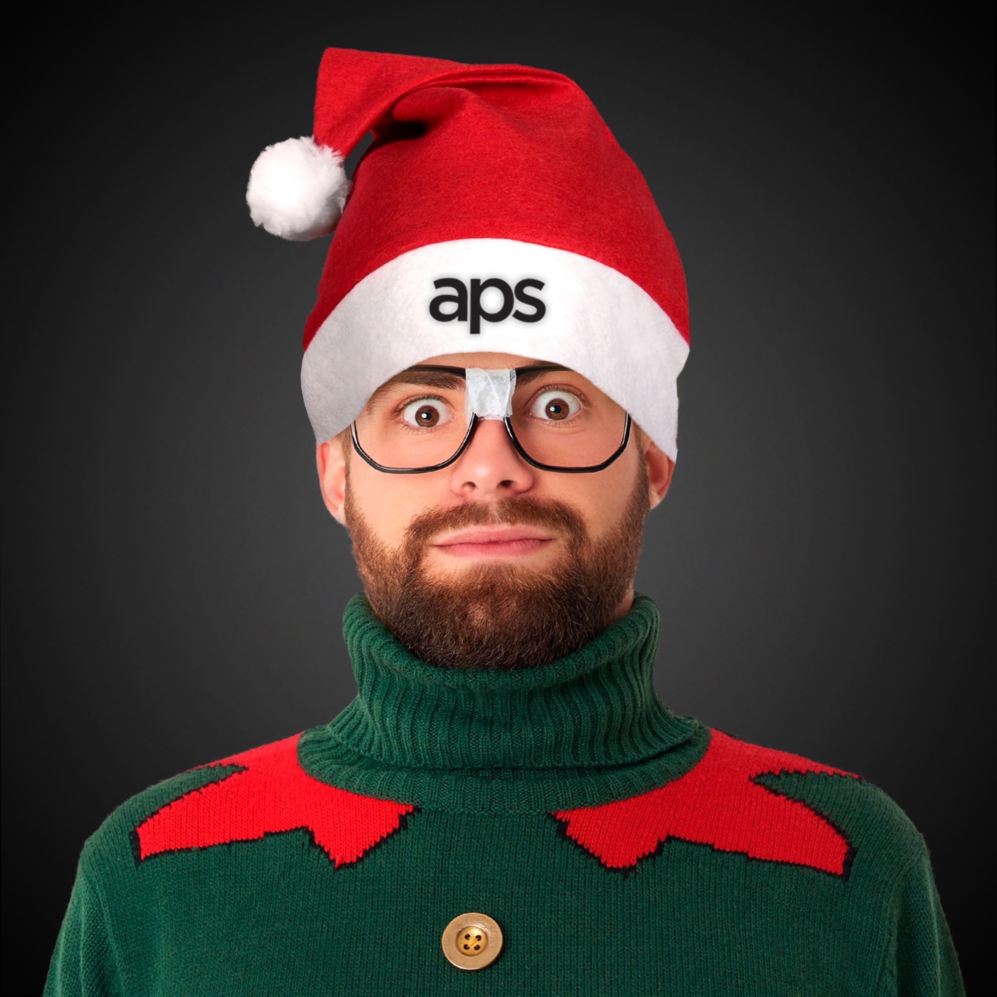 Red Felt Santa Hats