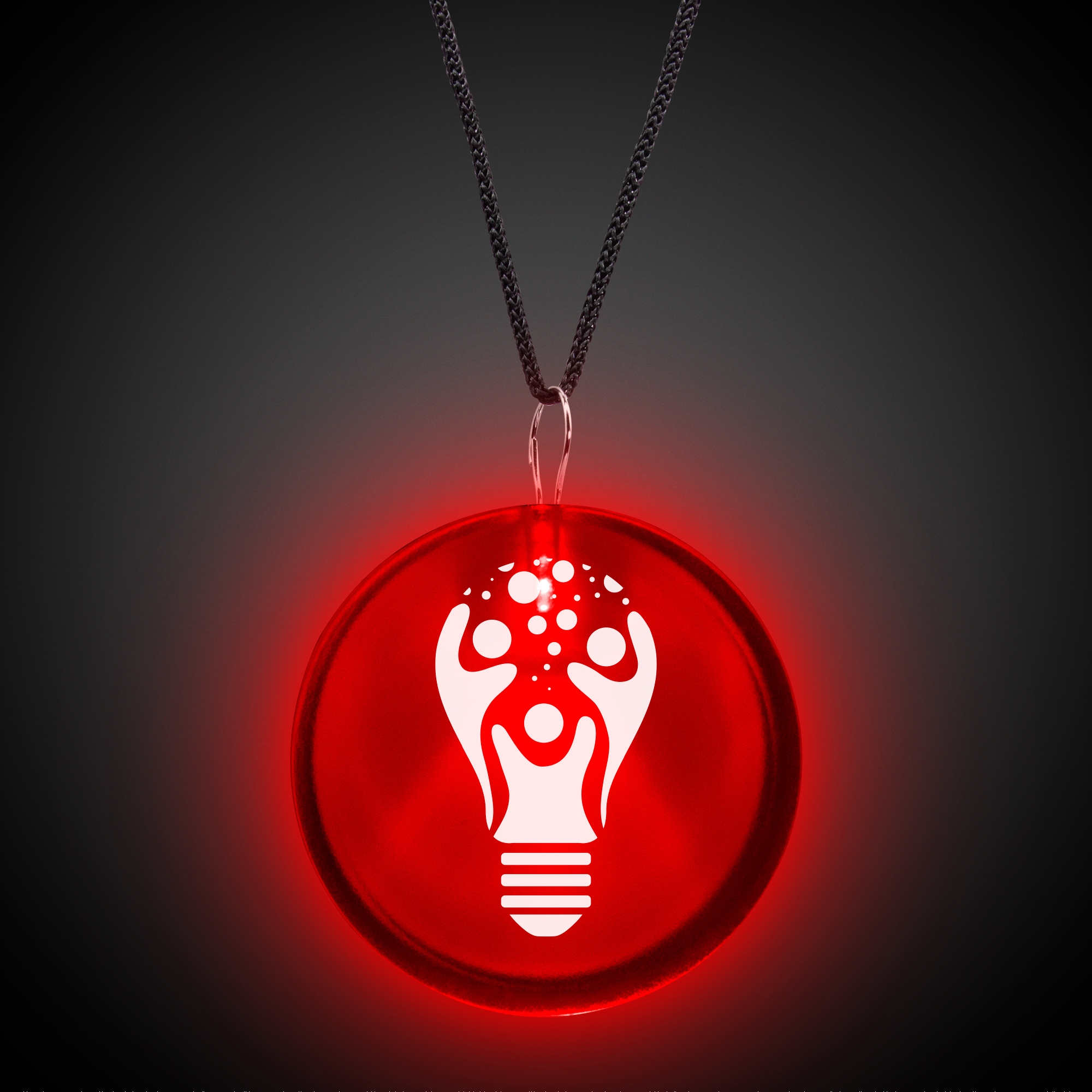 Red Lighted Badges with J - Hook