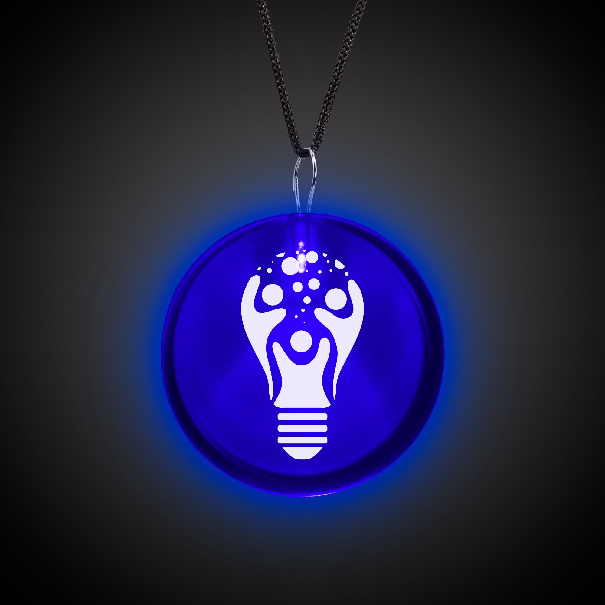 Blue Lighted Badges with J - Hook