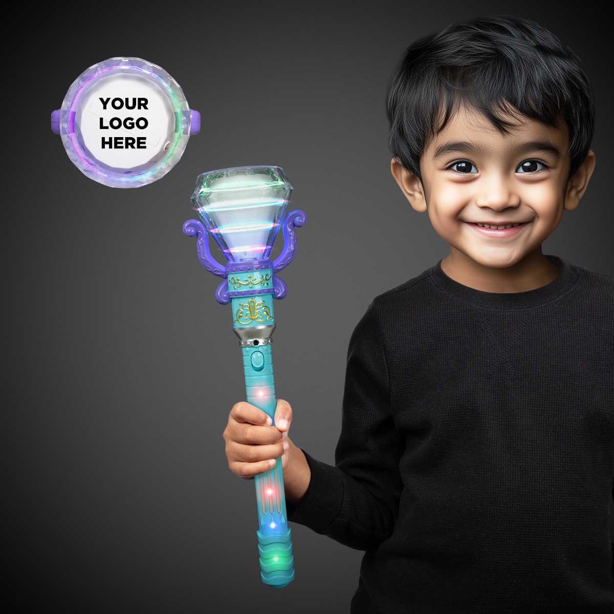 LED Rotating Diamond Wand