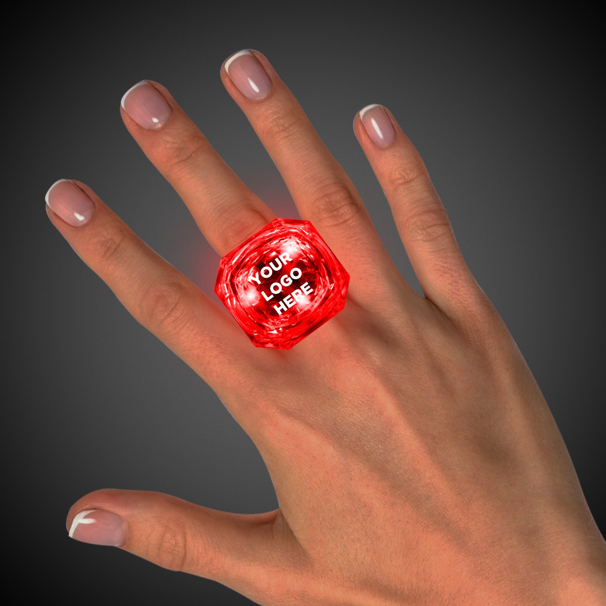 Red Light Up Diamond Rings