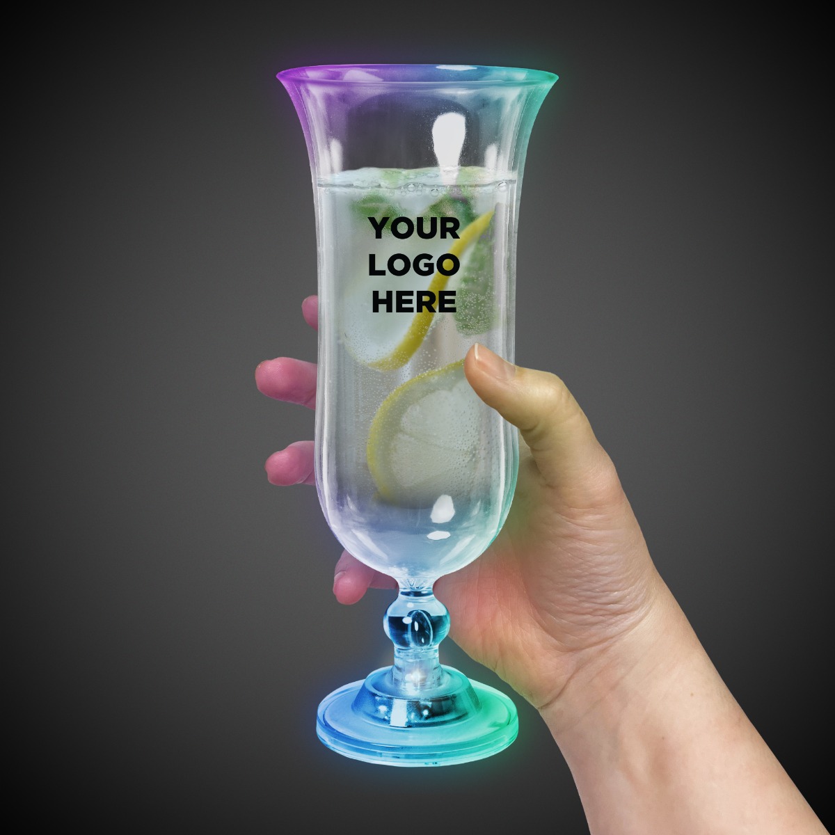 Light Up Hurricane Glass