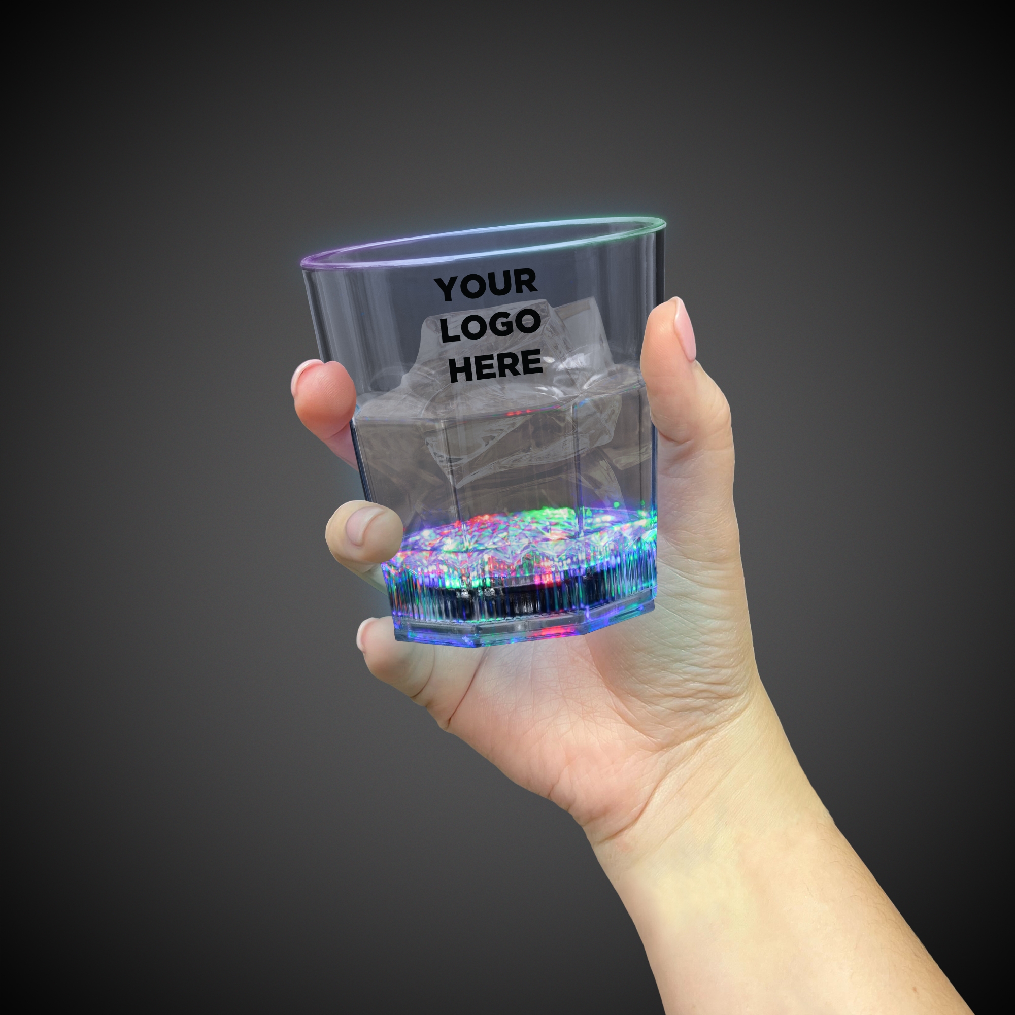 Light Up Rocks Glass - 8 Ounce