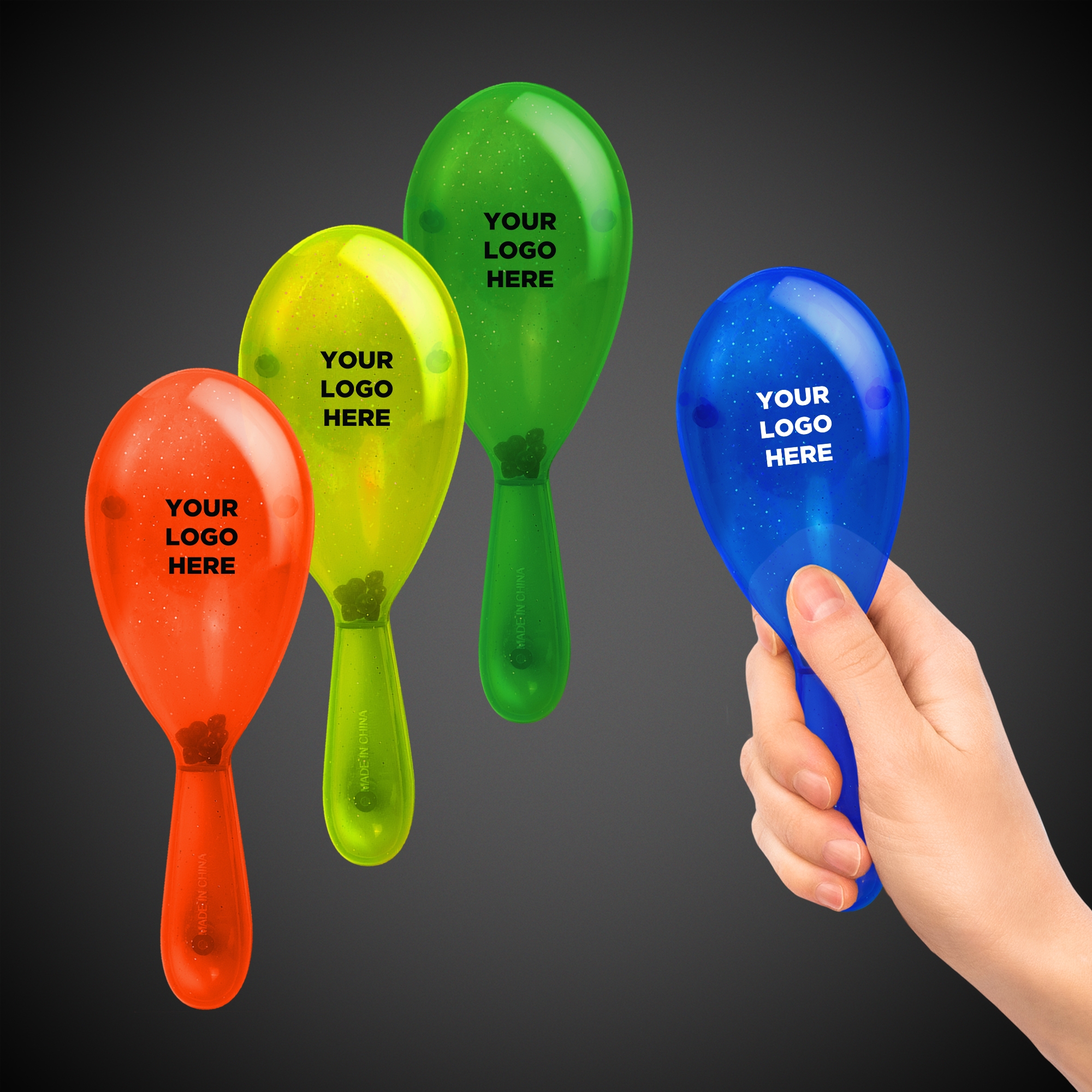 7" Glitter Maracas