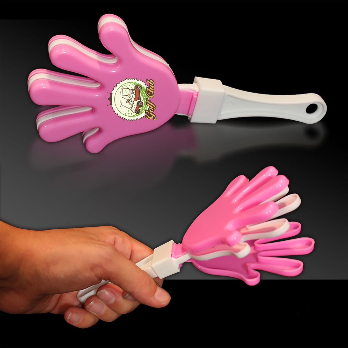 Pink & White Hand Clappers
