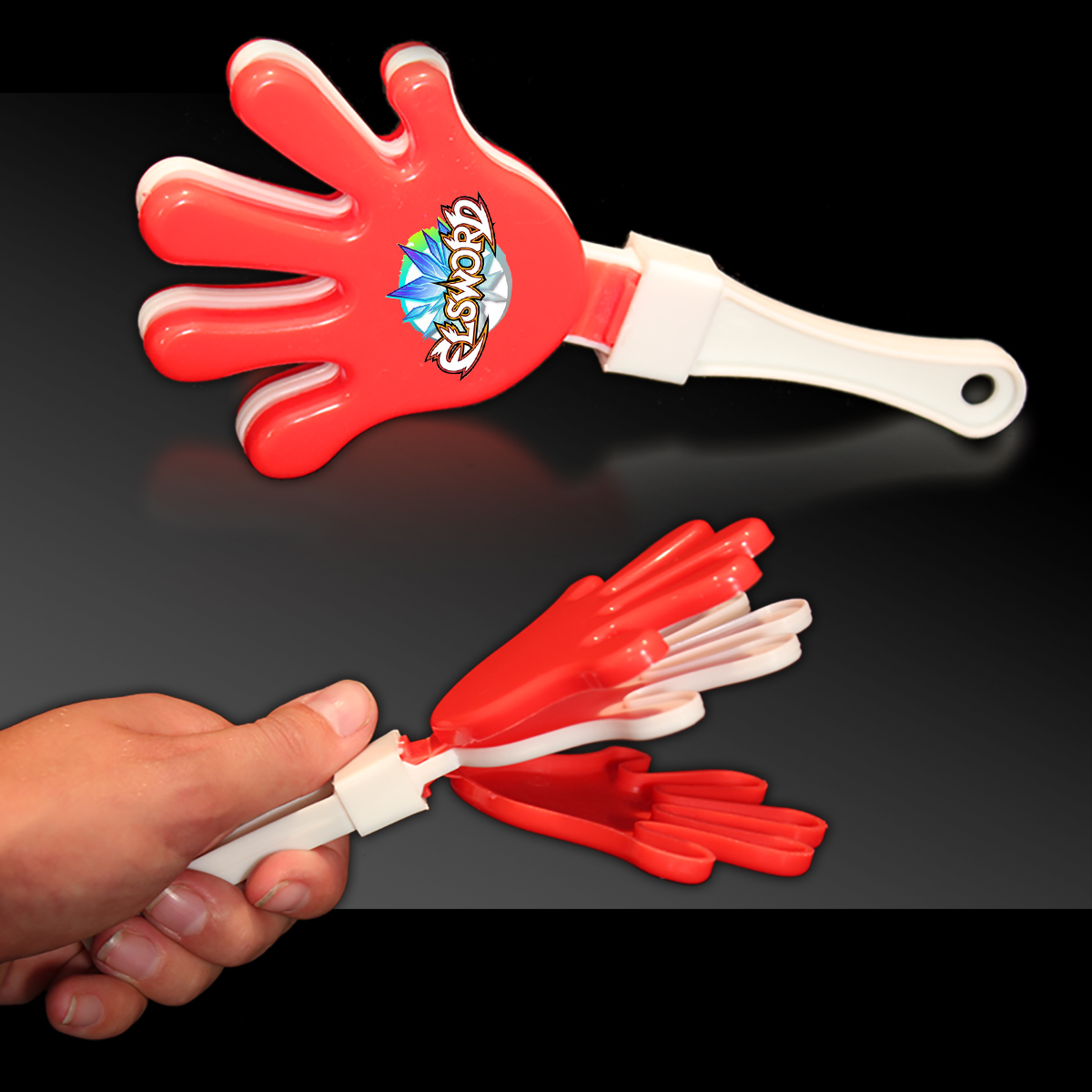 Red & White Hand Clappers