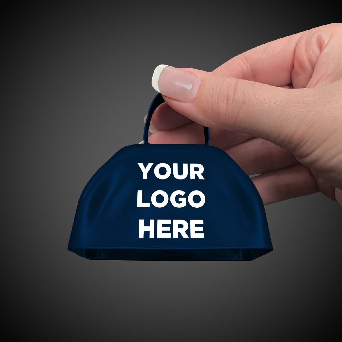 3" Navy Blue Metal Cowbells
