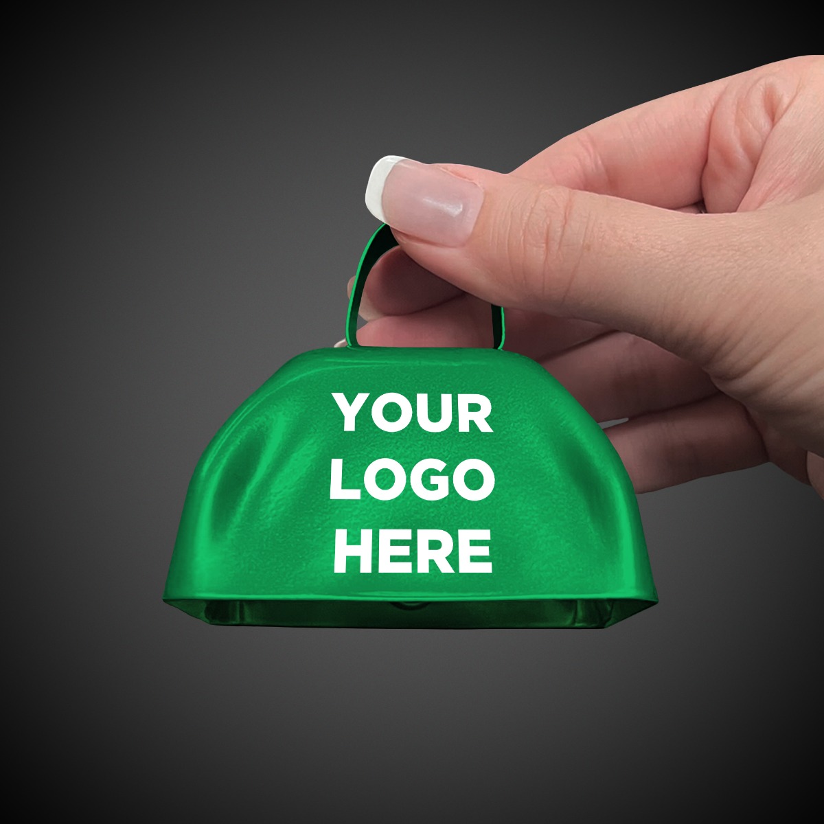 3" Green Metal Cowbells