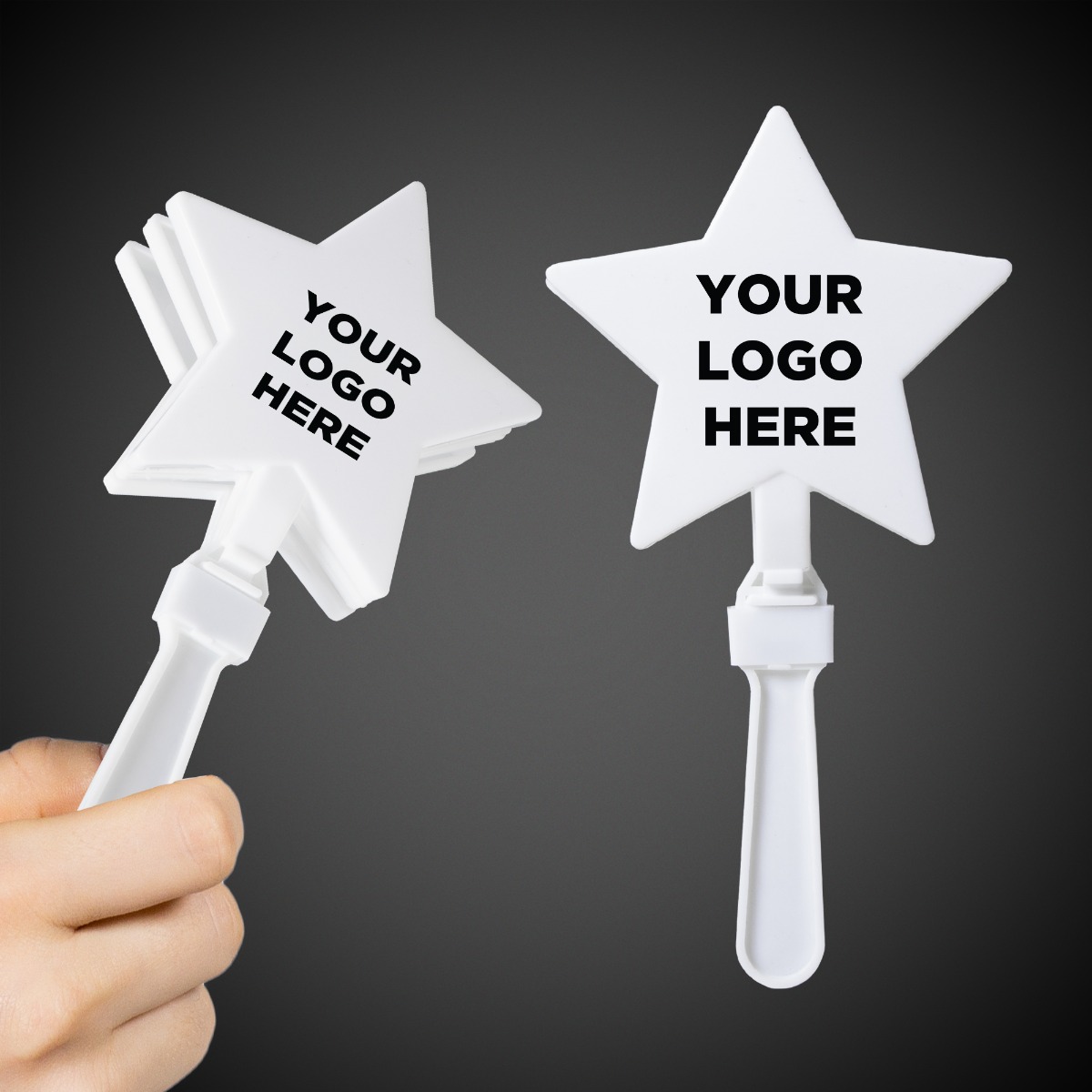 White Star Shape Hand Clappers