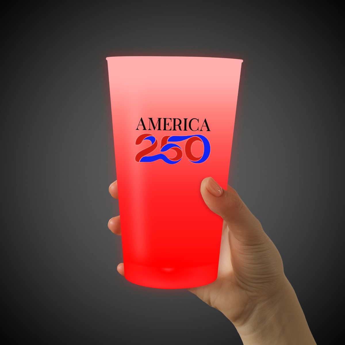 USA 250 Red LED 16 oz. Cup